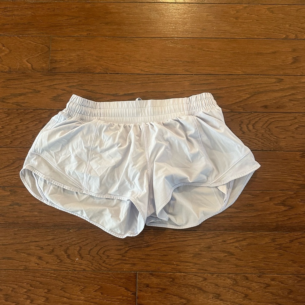 Lululemon hotty hot shorts 2.5 light blue